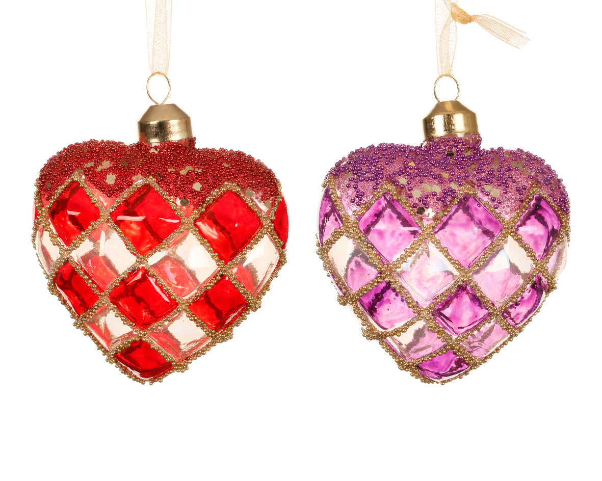Pendente Cuore Trasparente 8 Cm 1 Pezzo