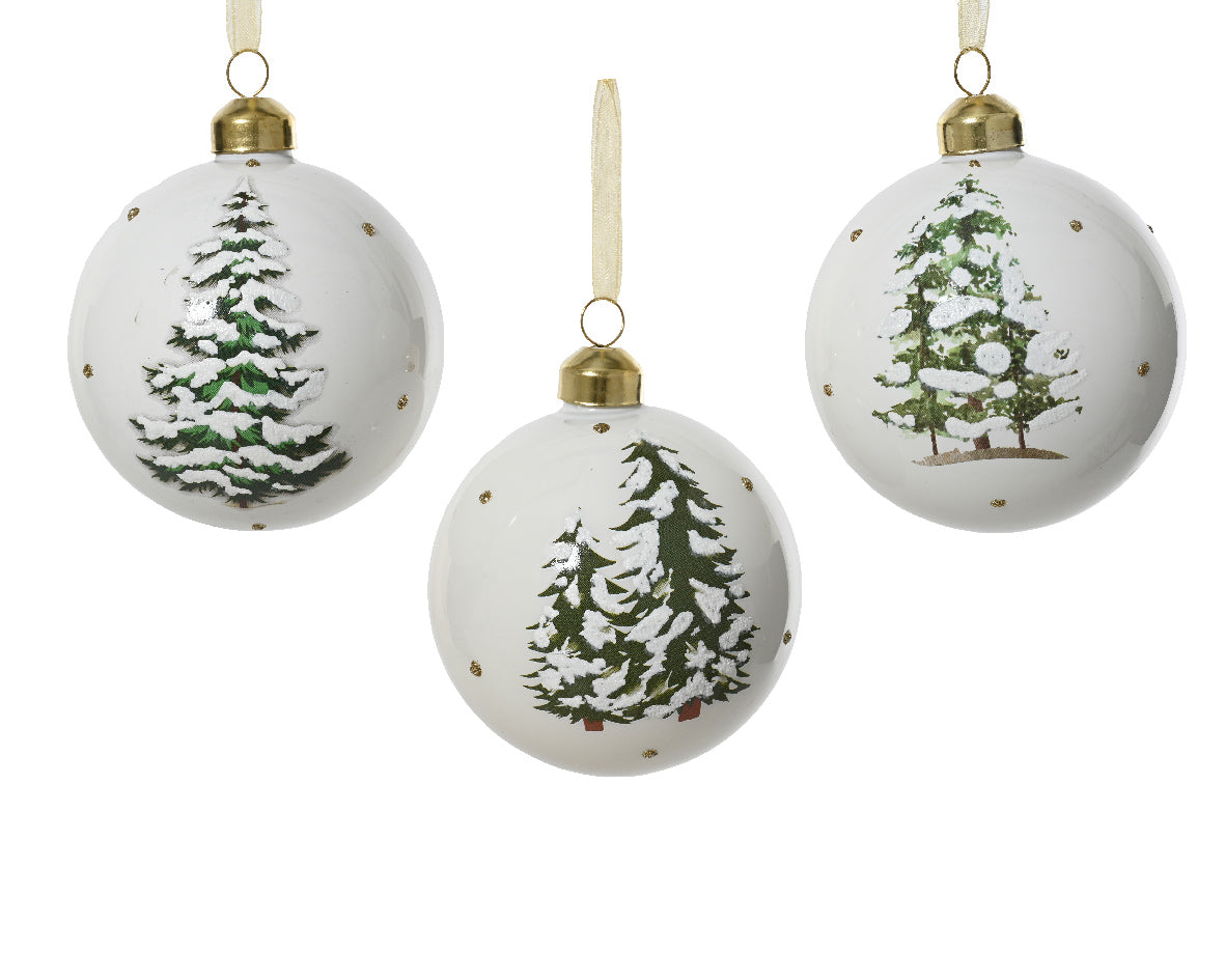 Sfera Natale Wool White Immagine Albero D 8 Cm 1 Pz