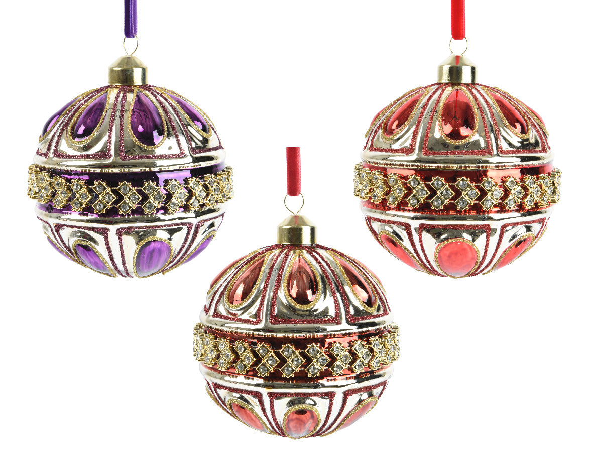 Sfera Vetro Decoro Centrale D 10 Cm 1 Pezzo