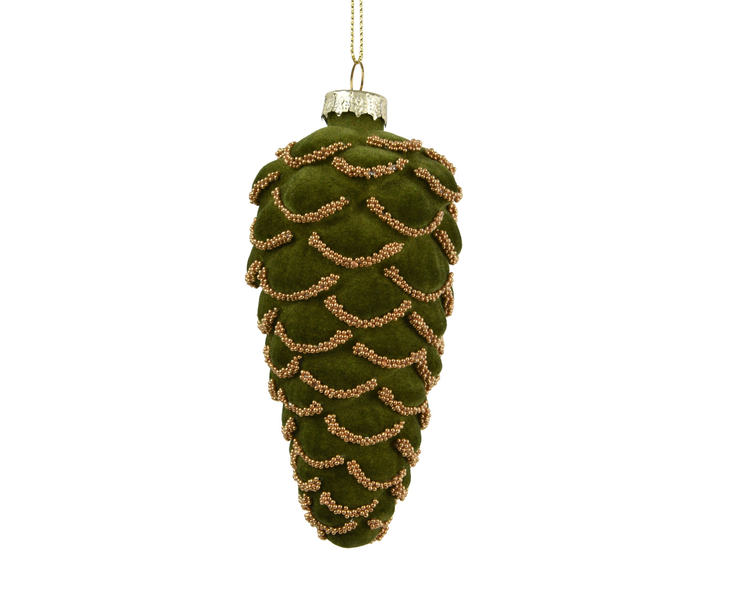 Pendente Pigna Vetro Verde D 6x13 Cm