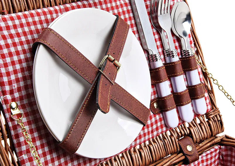 Cestino Pic-Nic 11 Pezzi 36x18x25 Cm