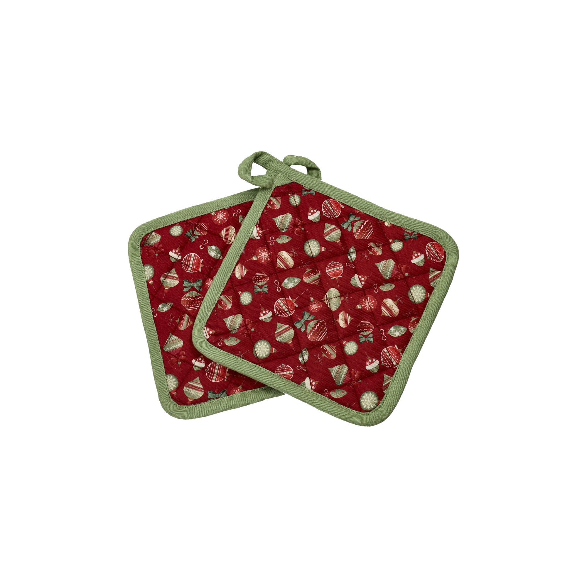 Set 2 Presine Micro Rosso 18x18 Cm