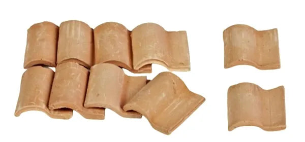 Set 10 Tegola Romana Terracotta 25x25 Mm