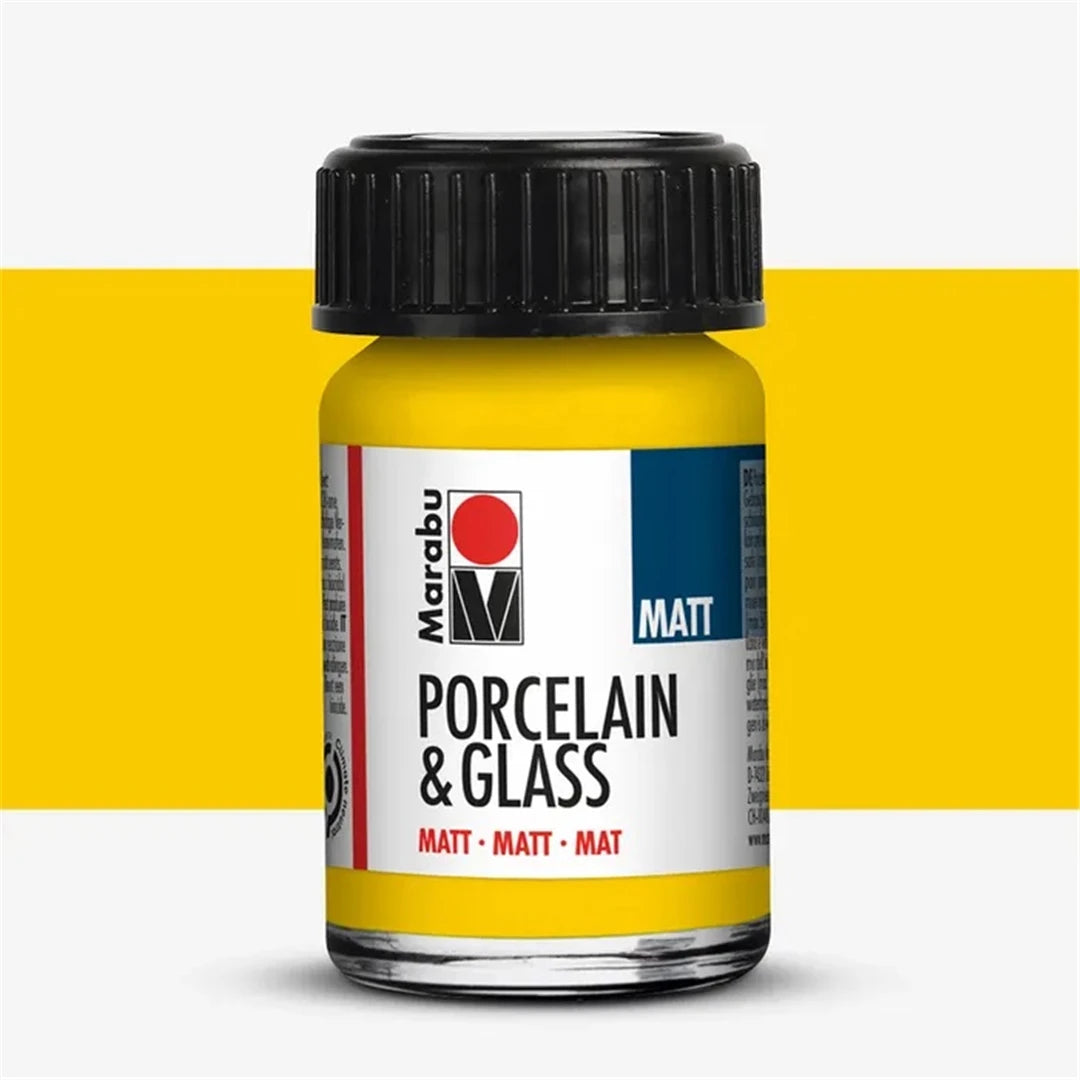 Colore Per Vetro E Porcellana Marabu Giallo Sole Opaco 15 Ml
