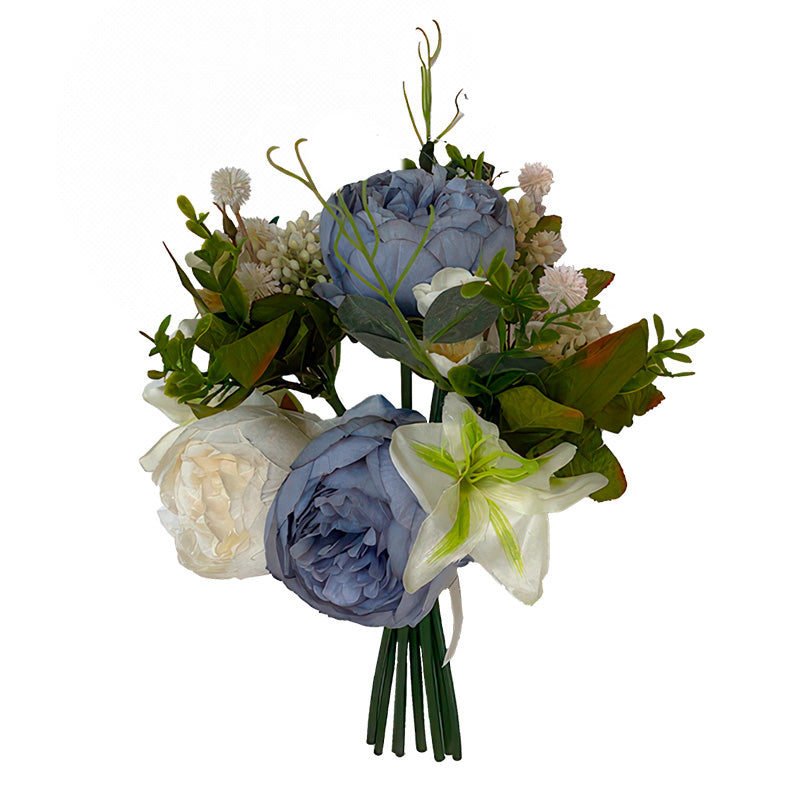 Bouquet Xt Azzurro Avorio 40 Cm 1 Pezzo