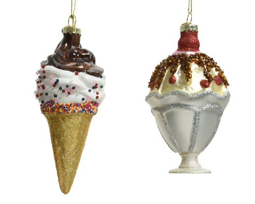 Pendente Vetro Cono Gelato 6x13,8 Cm 1 Pz