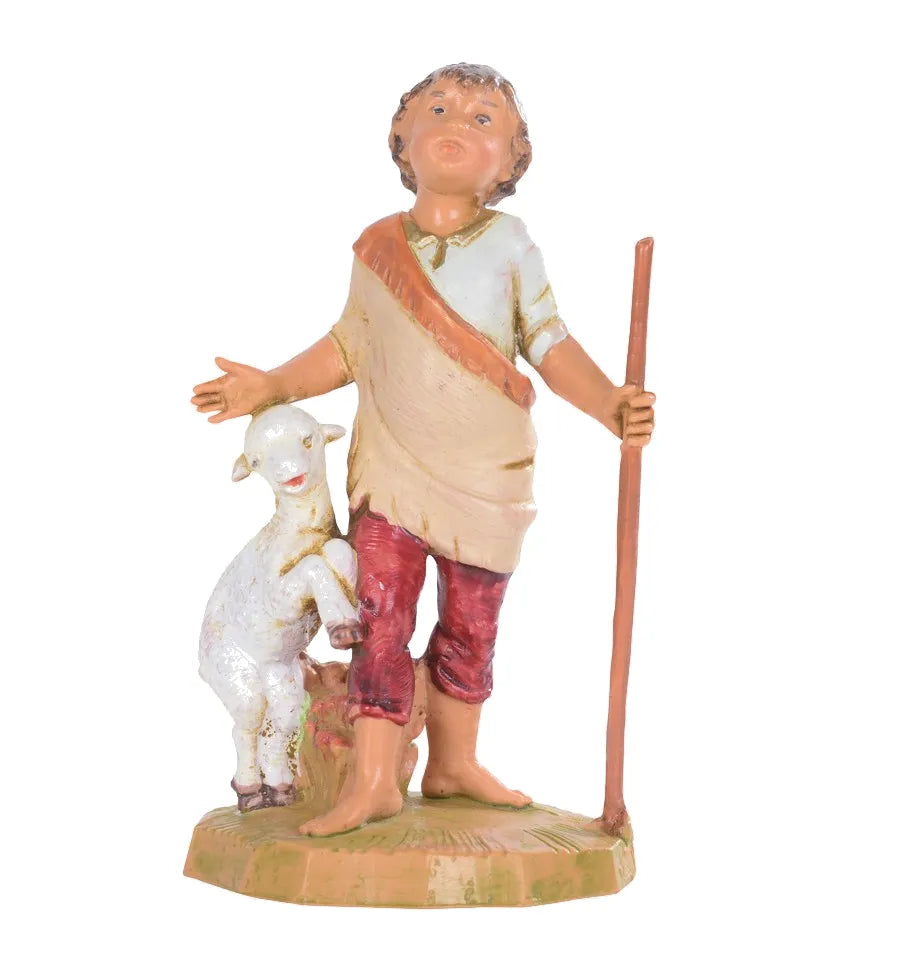 Bambino Con Agnello 720 Presepe 12 Cm