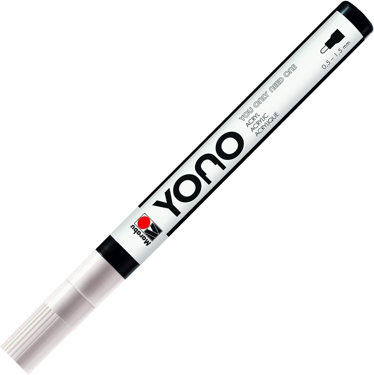 Pennarello Yono Marker Bianco 0,5-1,5 Mm Marabu