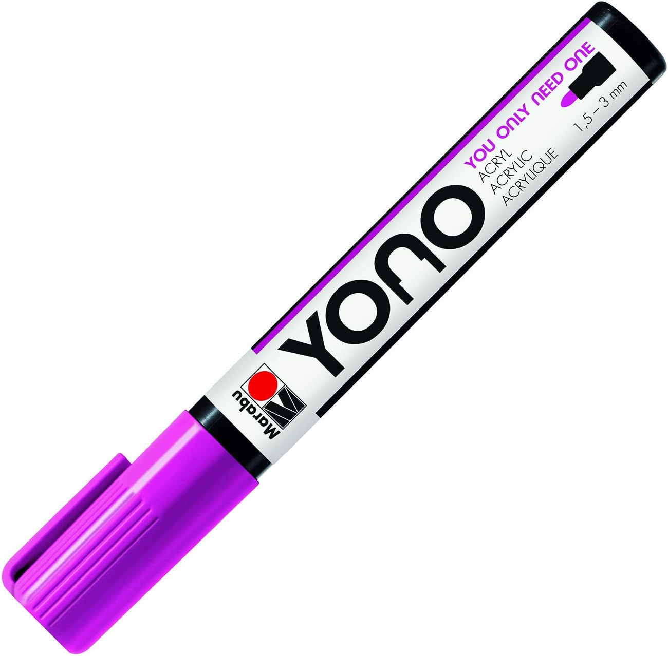 Pennarello Yono Marker Magenta 1,5-3 Mm Marabu