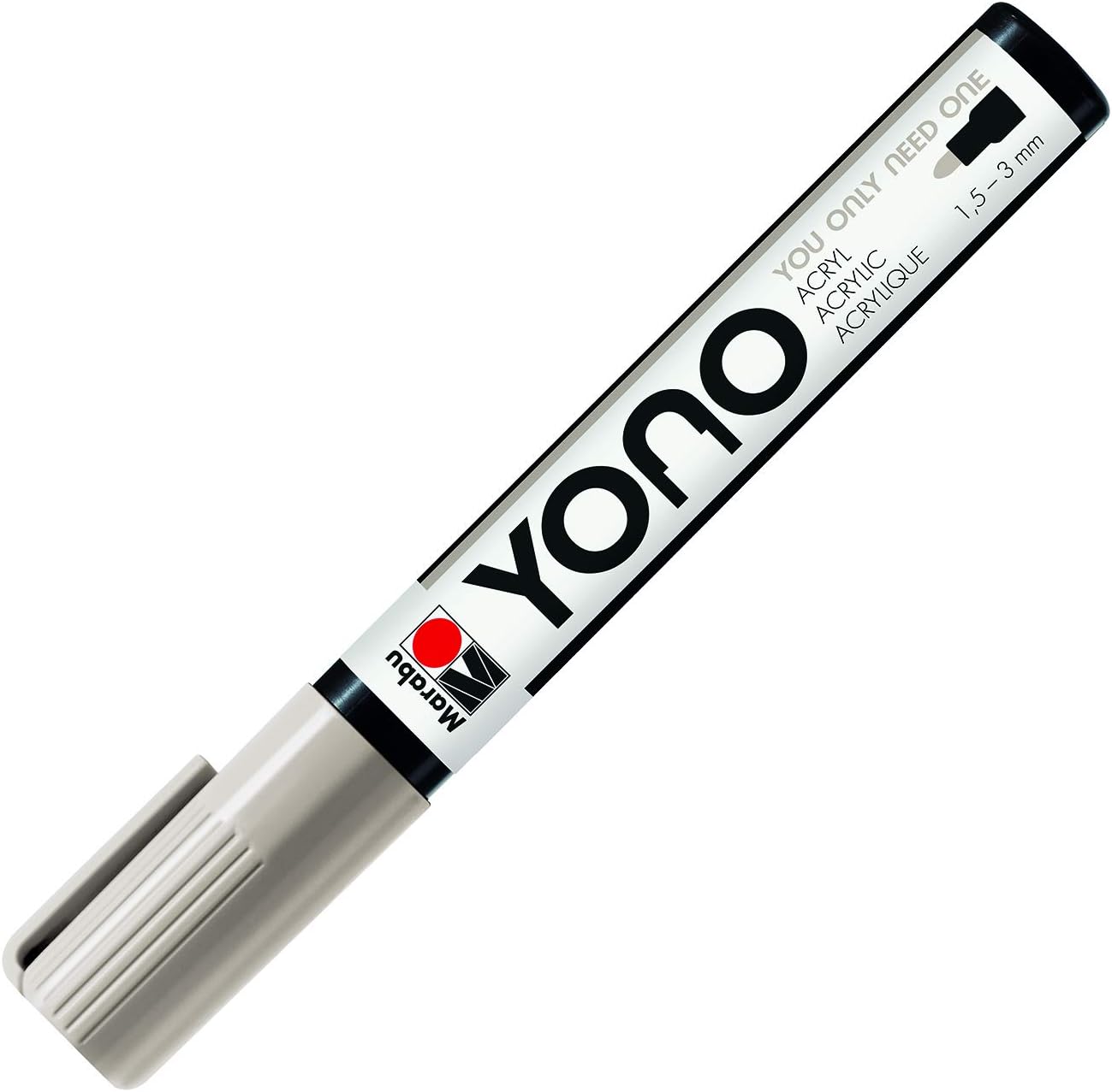 Pennarello Yono Marker Grigio Chiaro 1,5-3 Mm Marabu