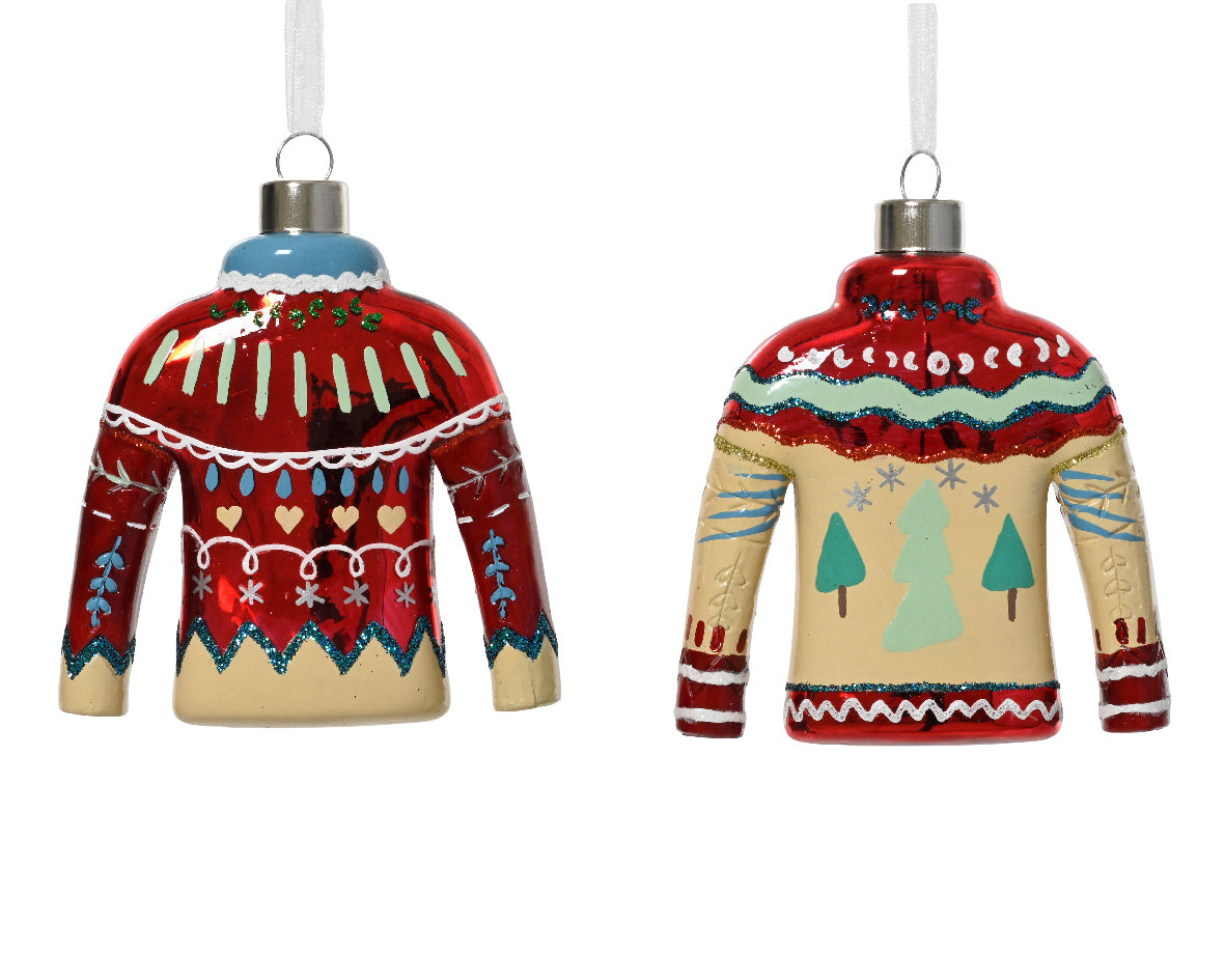 Pendente Maglione Vetro 10x3x11 Cm 1 Pezzo