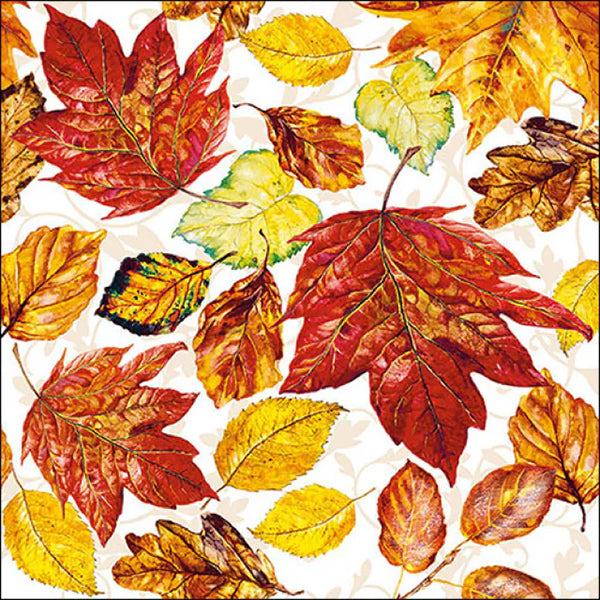 Set 20 Tovaglioli 33x33 Cm Leaves