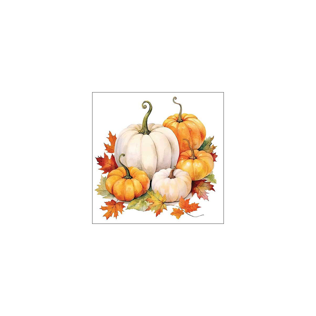 Set 20 Tovaglioli 33x33 Cm Pumpkin Season