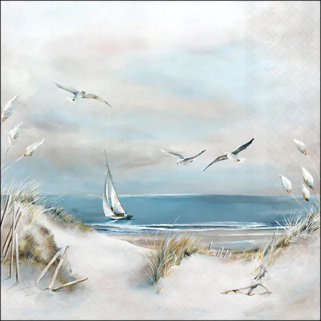 Set 20 Tovaglioli 33x33 Cm Sailing At Sea