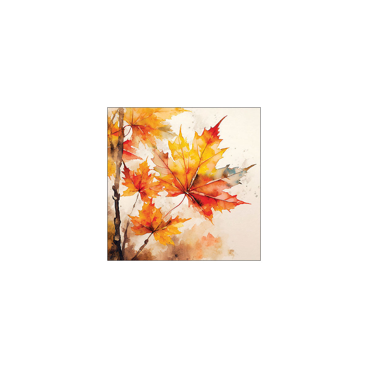 Set 20 Tovaglioli 33x33 Cm Vibrant Leaves