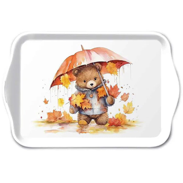 Vassoio Melamina 13x21 Cm Umbrella Bear