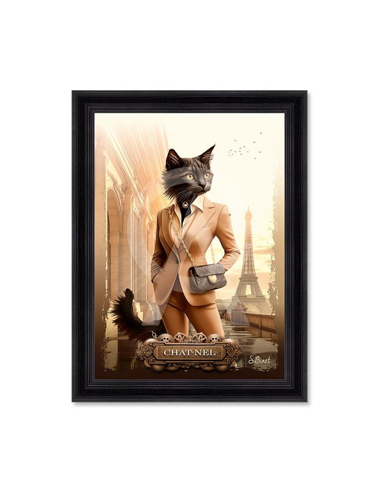 Quadro Chat-Nel Gatto Sylvanian 50x70 Cm