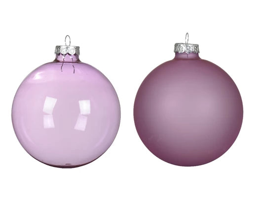 Box 3 Palle Di Ntale Vetro Lilac Breeze 10 Cm