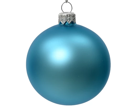 Palla Natalizia Sugar Blue decorazione per albero di Natale diametro 6 cm - DeMatteis.it
