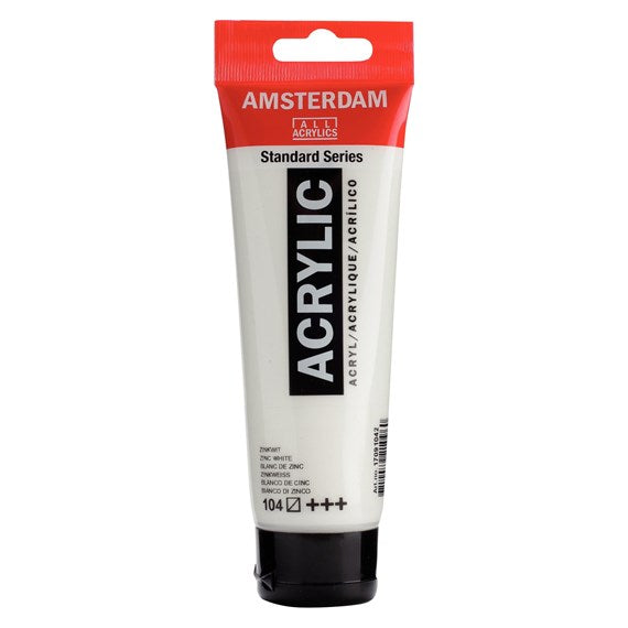 Colore Acrilico Amsterdam 120 Ml Bianco Di Zinco 104