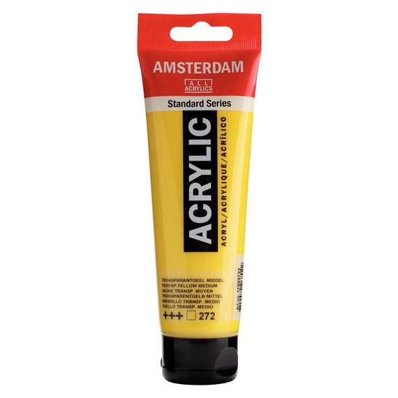 Colore Acrilico Amsterdam 120 Ml Giallo Trasparente M