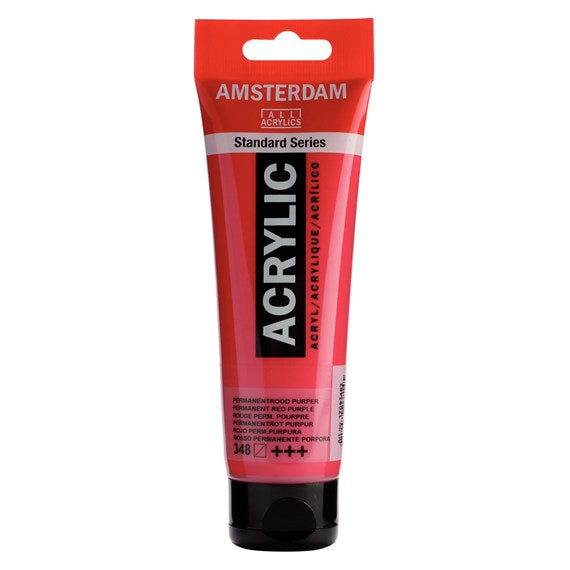 Colore Acrilico Amsterdam 120 Ml Rosso Perm. Porpora