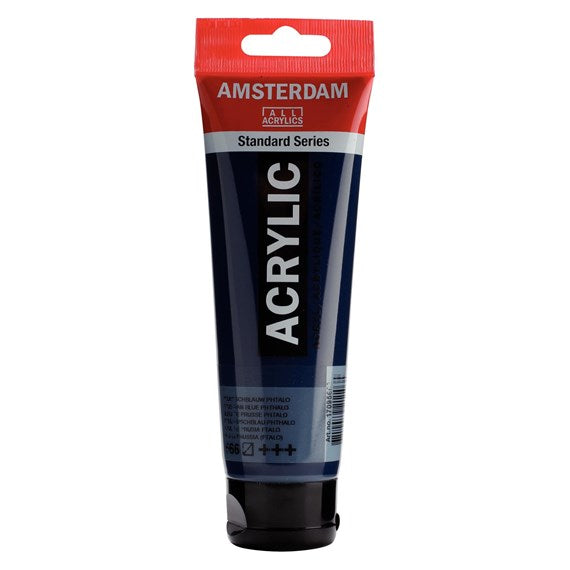 Colore Acrilico Amsterdam 120 Ml Blu Di Prussia (Ftalo)