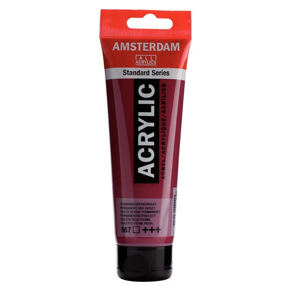 Colore Acrilico Amsterdam 120 Ml Violetto Perm. Rossas.