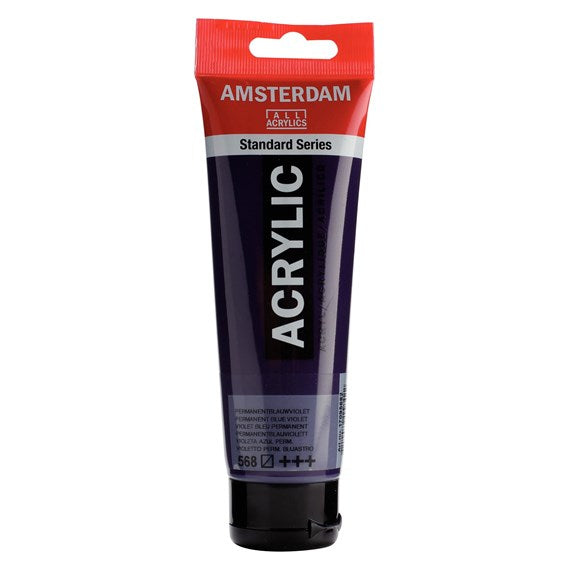 Colore Acrilico Amsterdam 120 Ml Violetto Perm. Bluastro