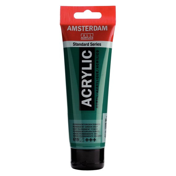 Colore Acrilico Amsterdam 120 Ml Verde Permanente S