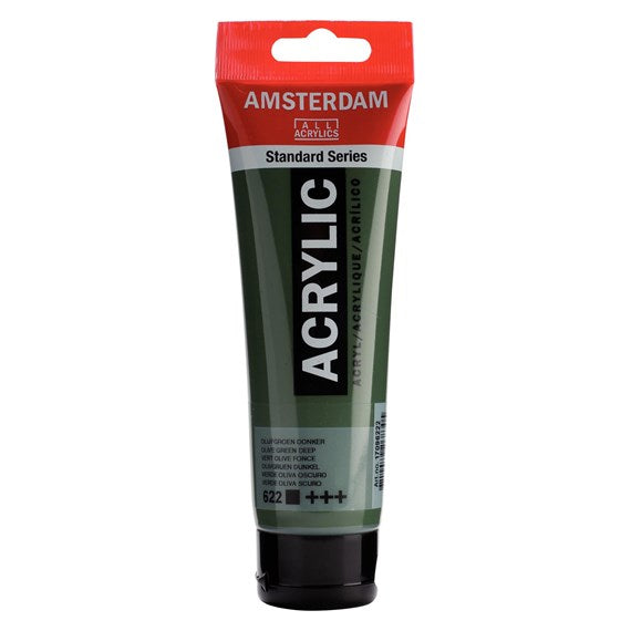 Colore Acrilico Amsterdam 120 Ml Verde Oliva S