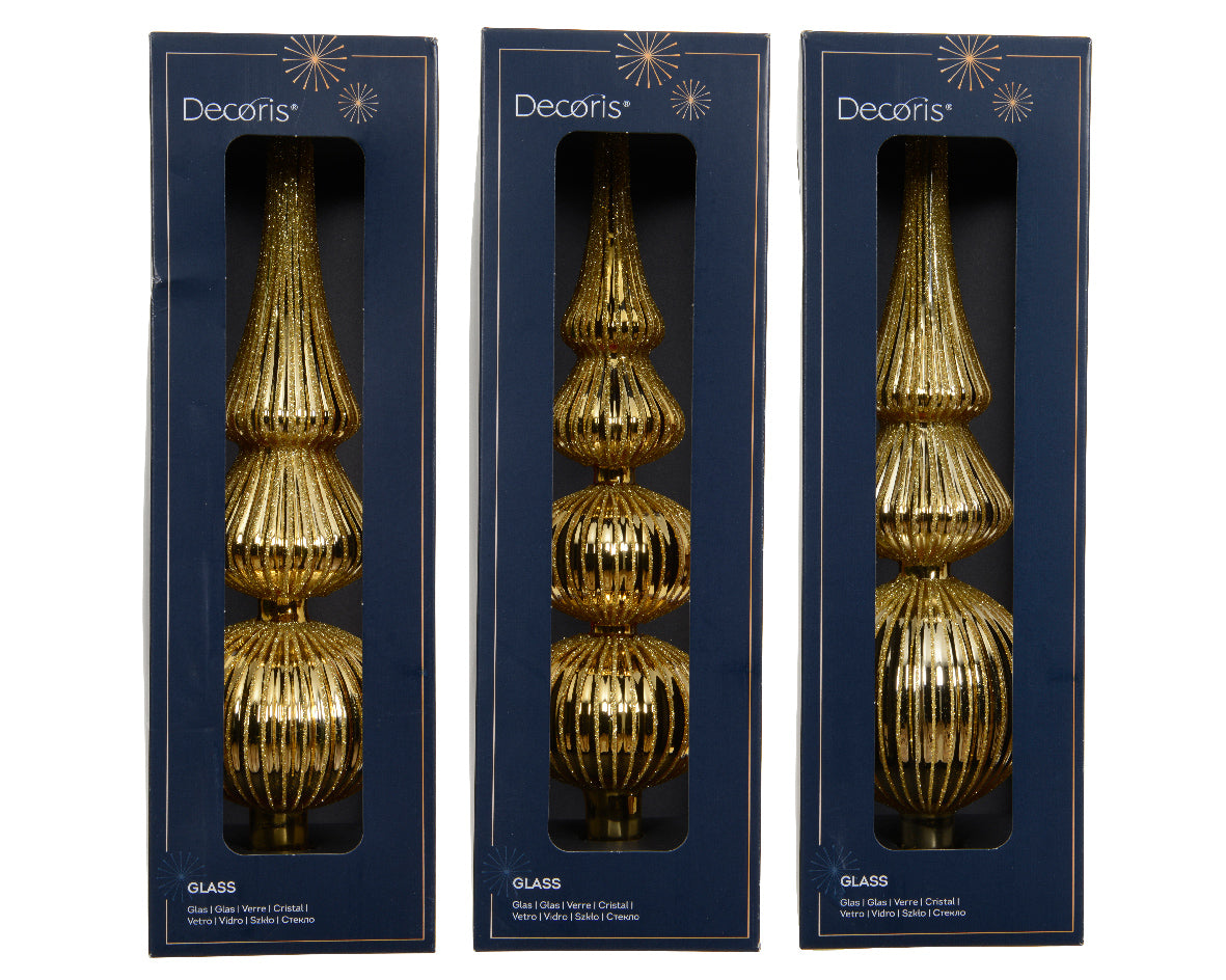 Puntale Albero Light Gold D 7x31 Cm 1 Pezzo
