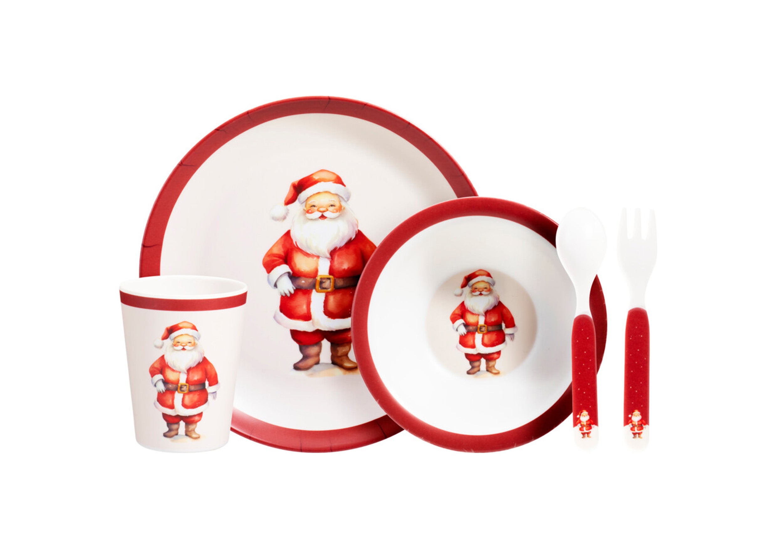Set Melamina Per Bimbo Decoro Natale
