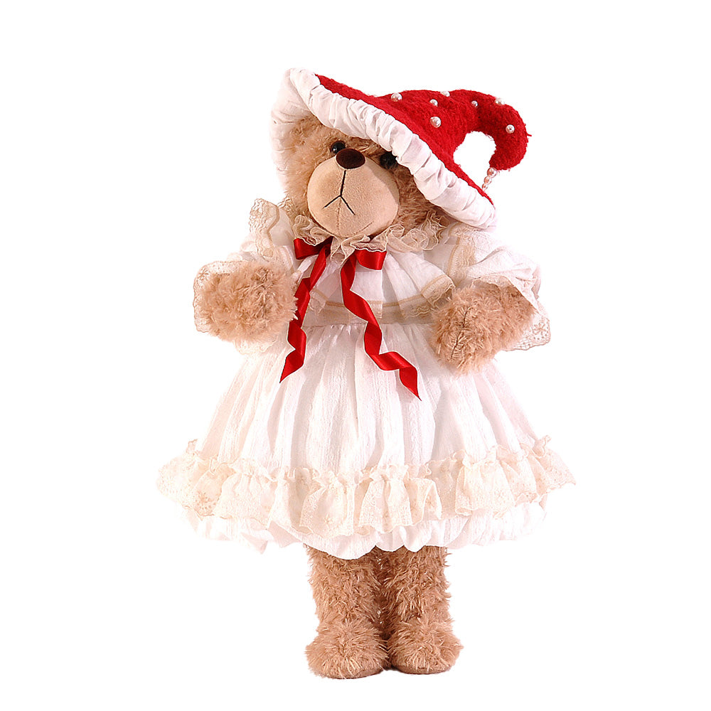 Orsetto Costume Babbo Natale 56 Cm