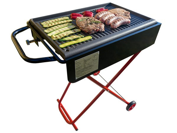 Barbecue A Gas Ghisa 60x40 Cm Pieghevole