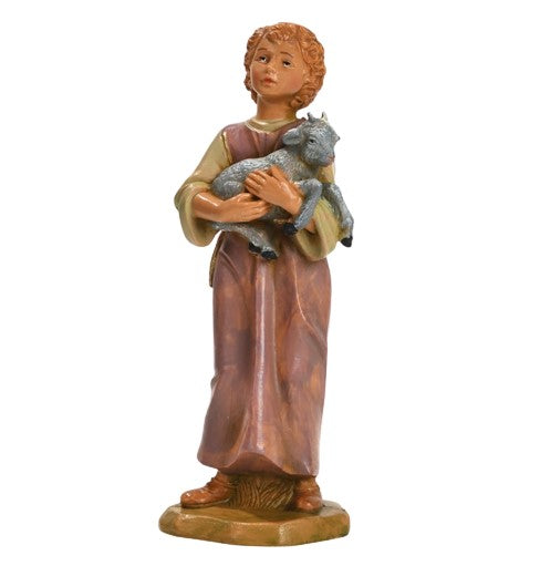 Bambina Con Capretta Fontanini 393 Presepe 19 Cm