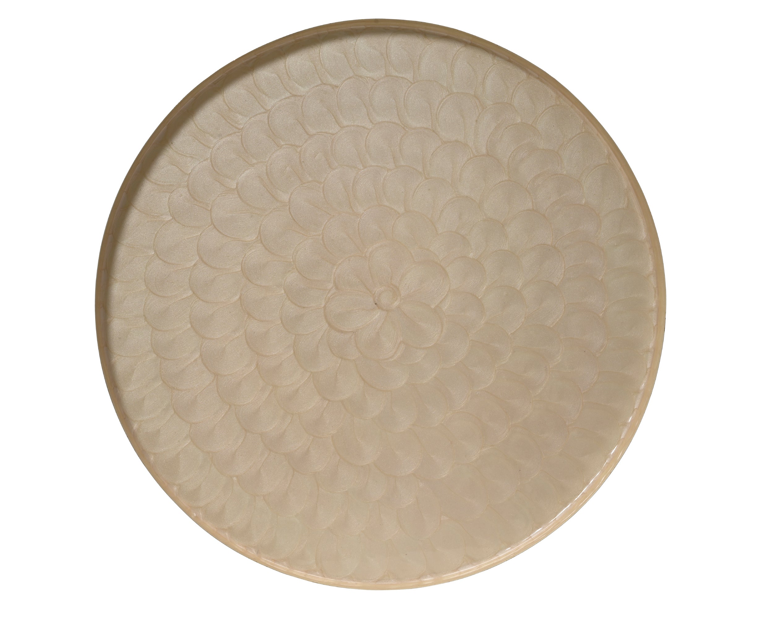 Sottopiatto Metallo Avorio D 48x2 Cm