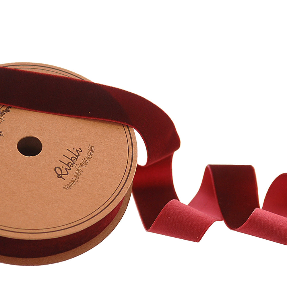 Nastro In Velluto Burgundy 2,5cmx9m