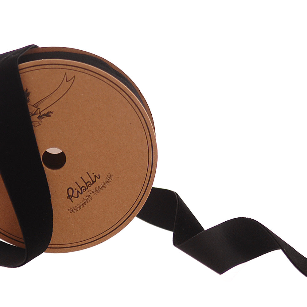 Nastro Velluto Nero 2,5 Cmx9 M