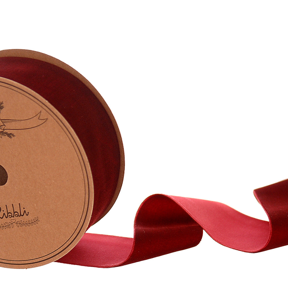 Nastro In Velluti Burgundy 3,8cmx9m