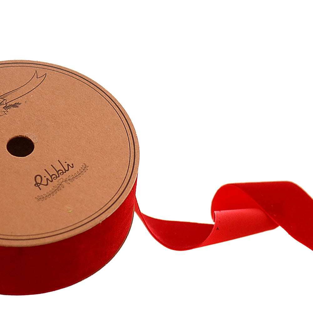 Nastro In Velluto Rosso 3,8cmx9m