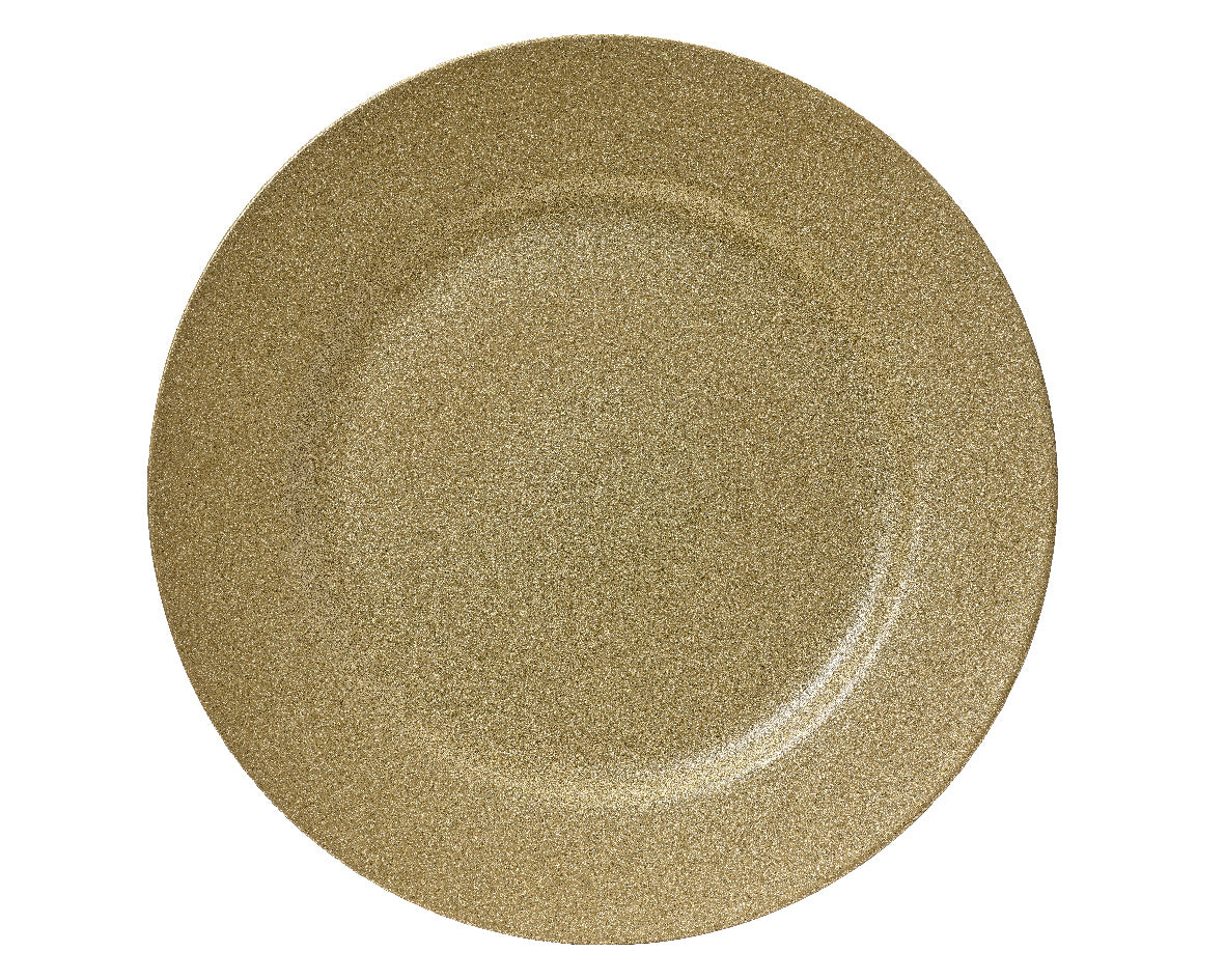 Sottopiatto Glitter Oro D 33 Cm