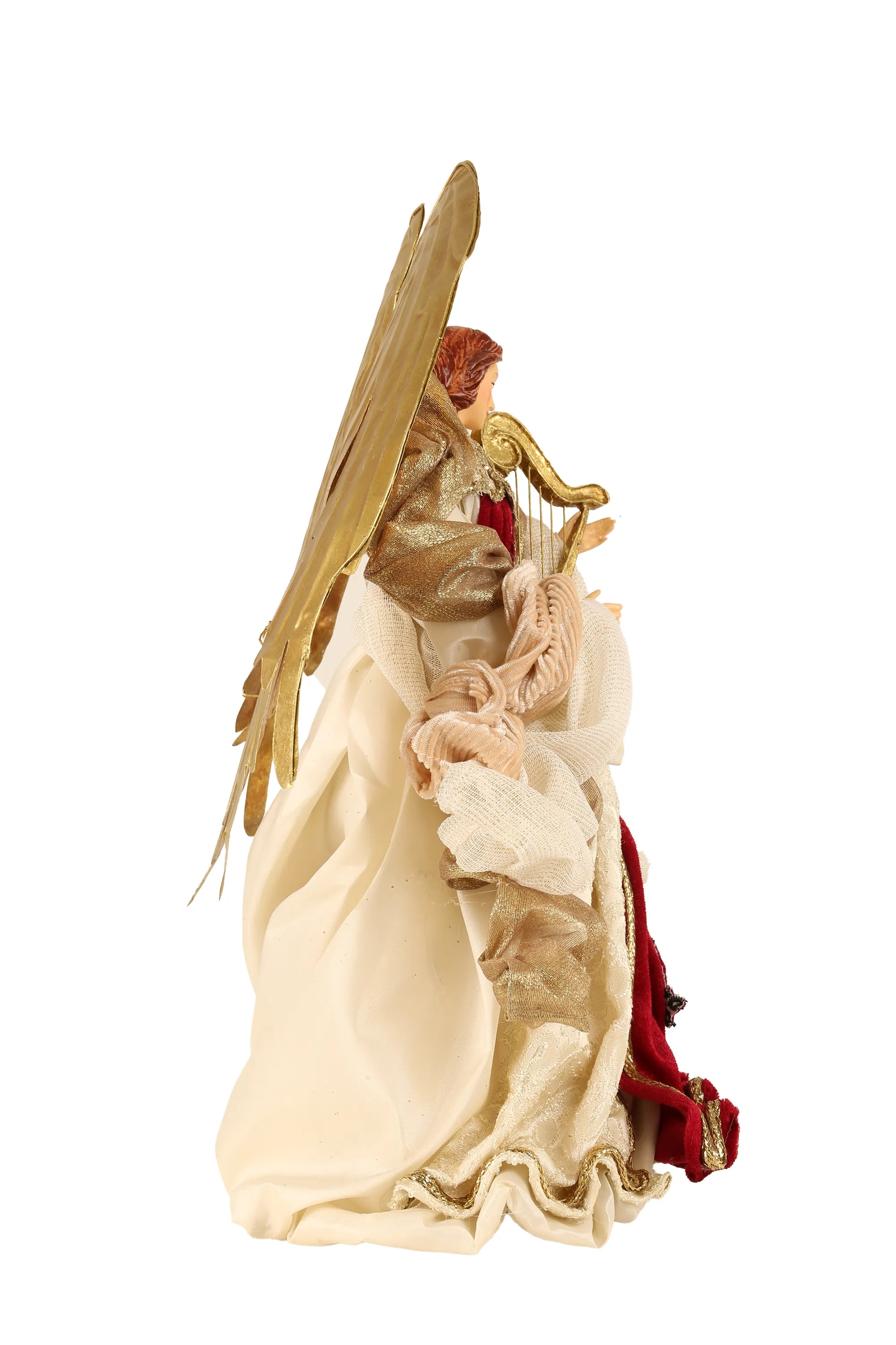 Angelo Con Arpa Beige Bordeaux 23x17x36 Cm