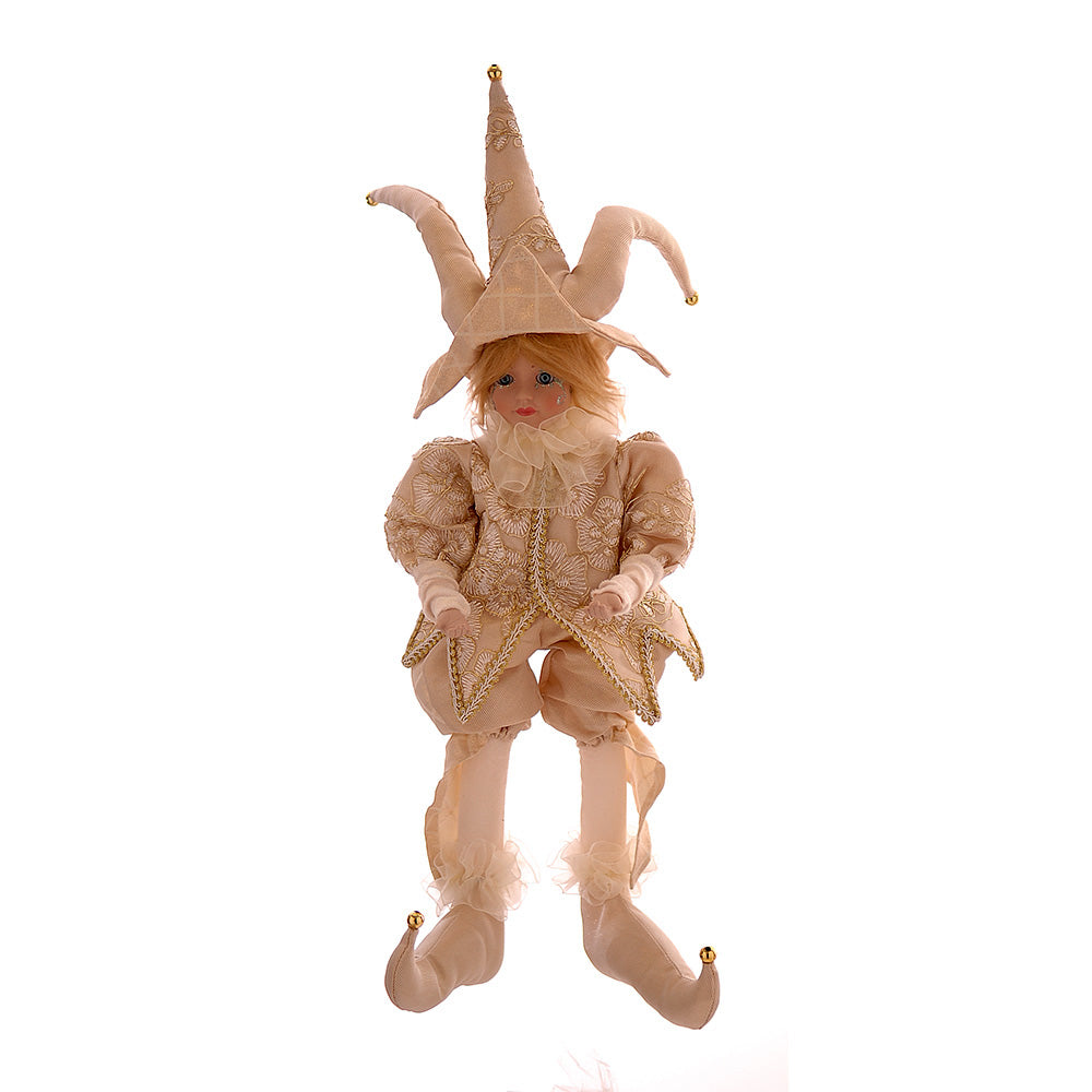 Bambino Seduto Oro E Avorio Con Suono 56cm