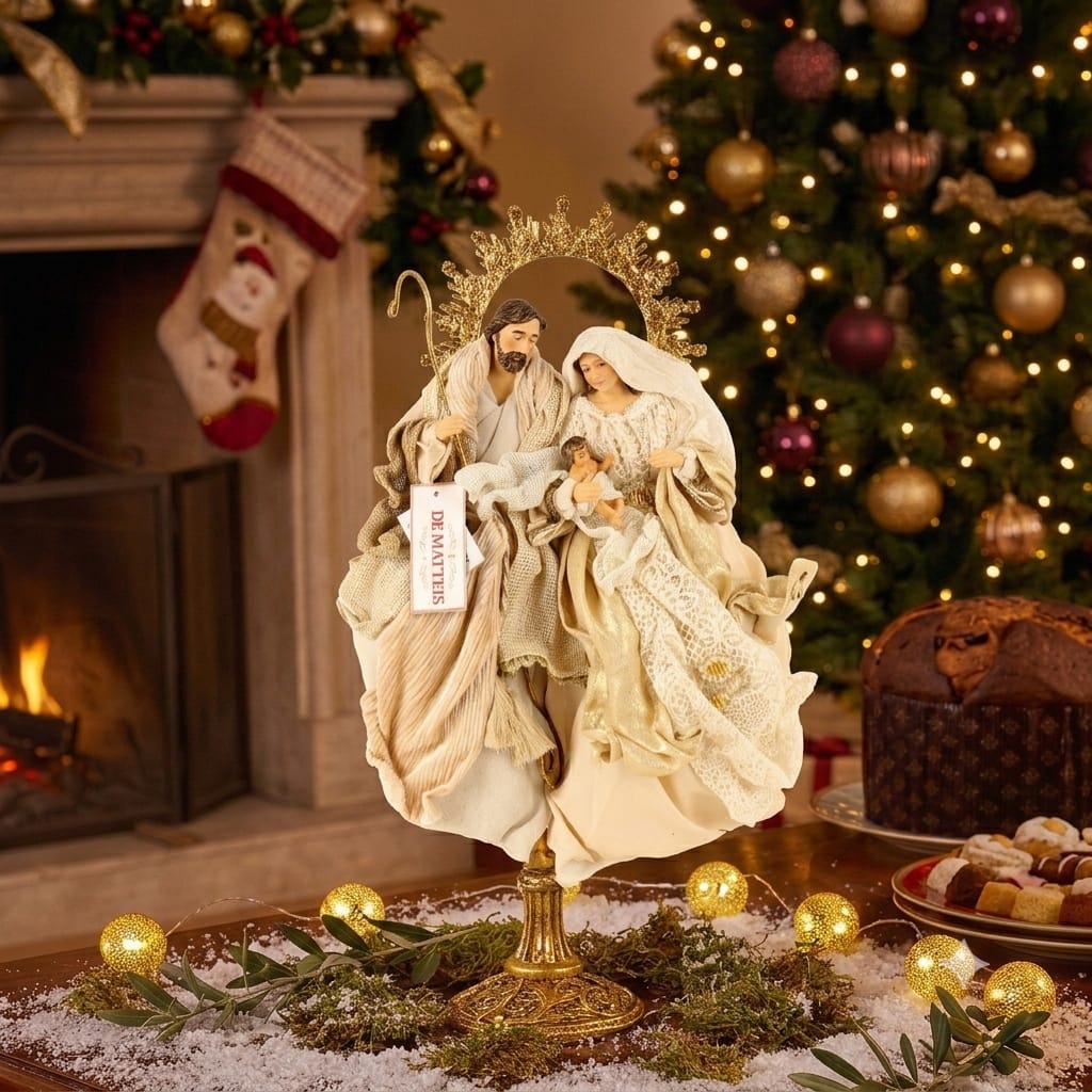 Nativita' Beige Oro Su Base 50 Cm