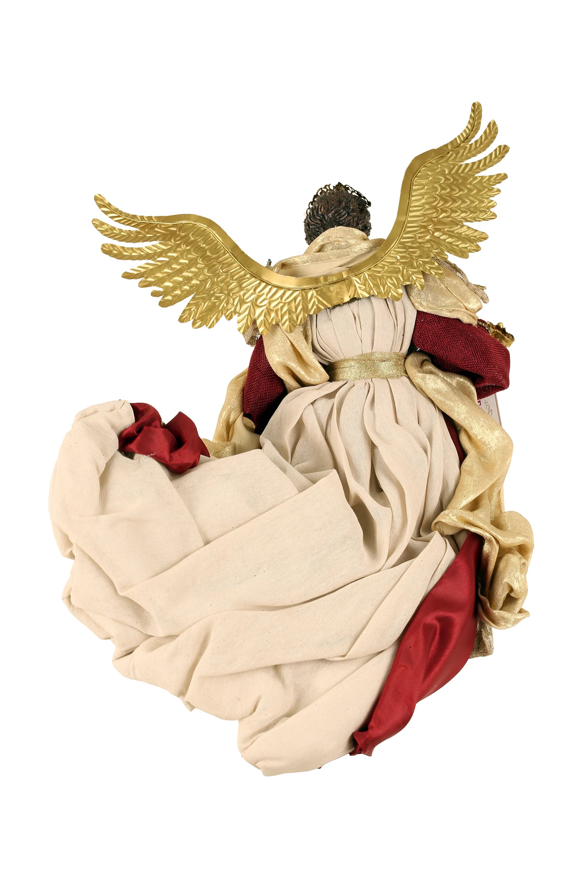 Angelo Con Violino Borgogna 45 Cm