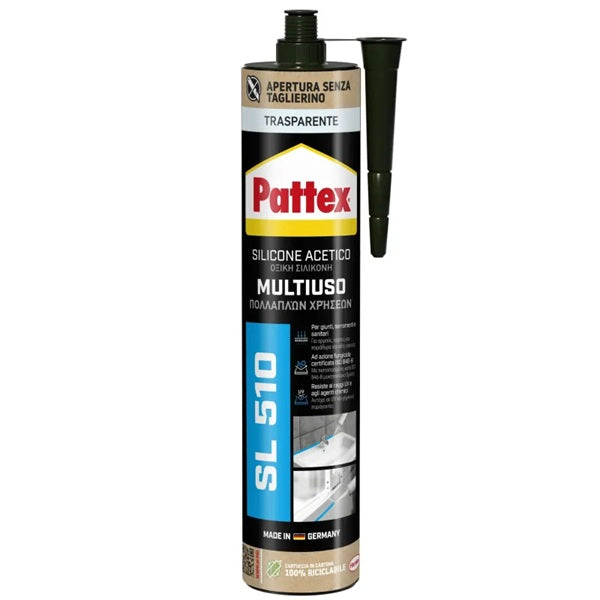 Henkel, Silicone Premium trasparente 280 ml per sigillatura multiuso, cartuccia acetica con ugello di precisione per bagno e cucina - DeMatteis.it