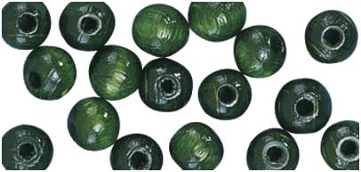 Perline In Legno Verde 10 Mm 52 Pz Rayher
