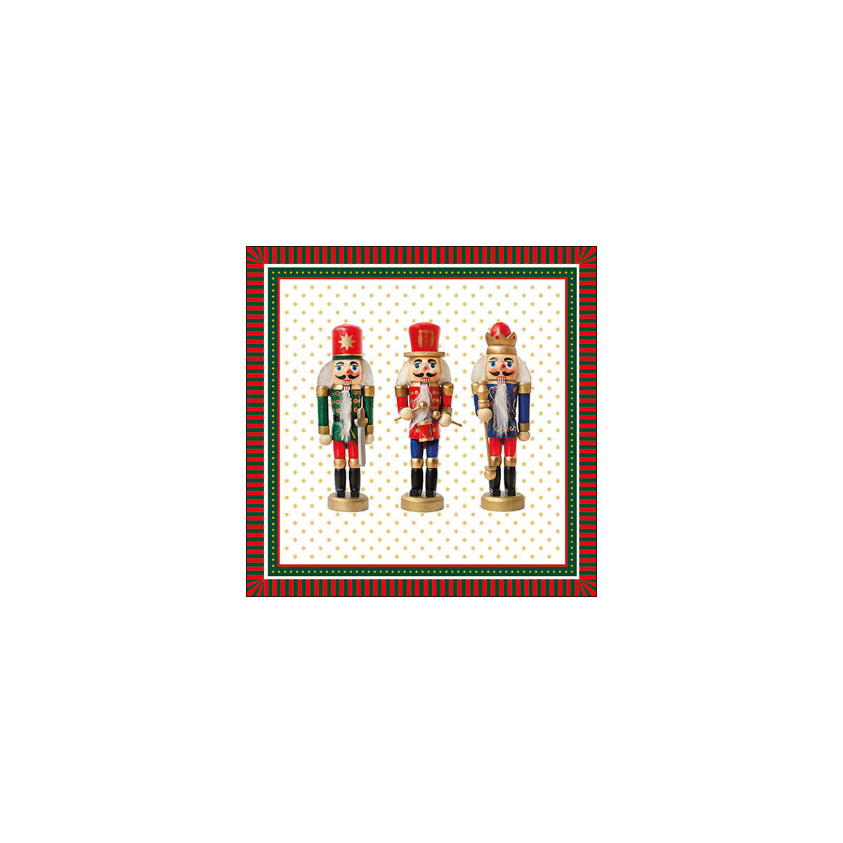 Set 20 Tovaglioli 33x33 Cm Three Nutcrackers