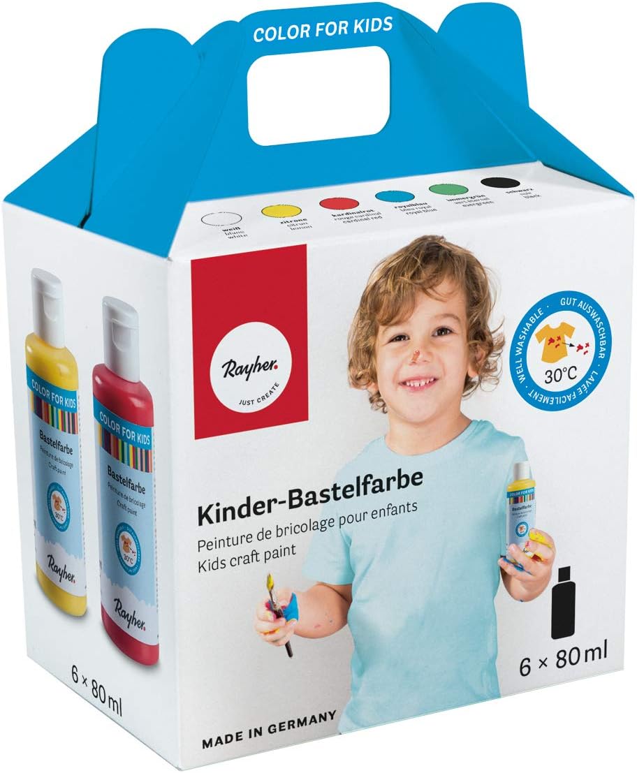 Set 6 Colori Per Bambini 80 Ml Rayher